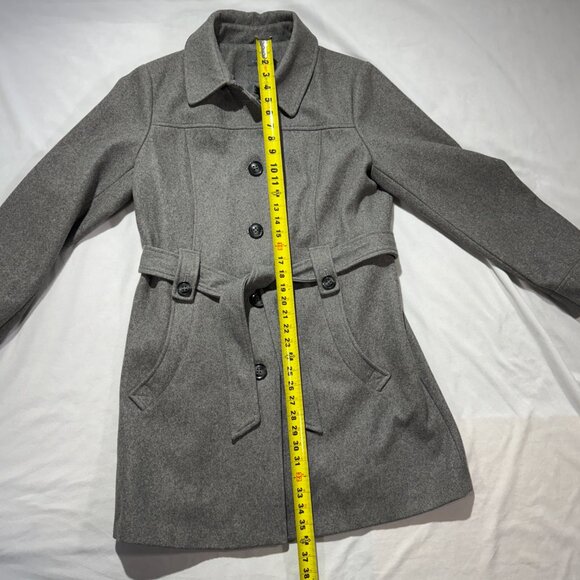 Gallery Women's Winter Coat XL Gray Wool Lined - Picture 6 of 9